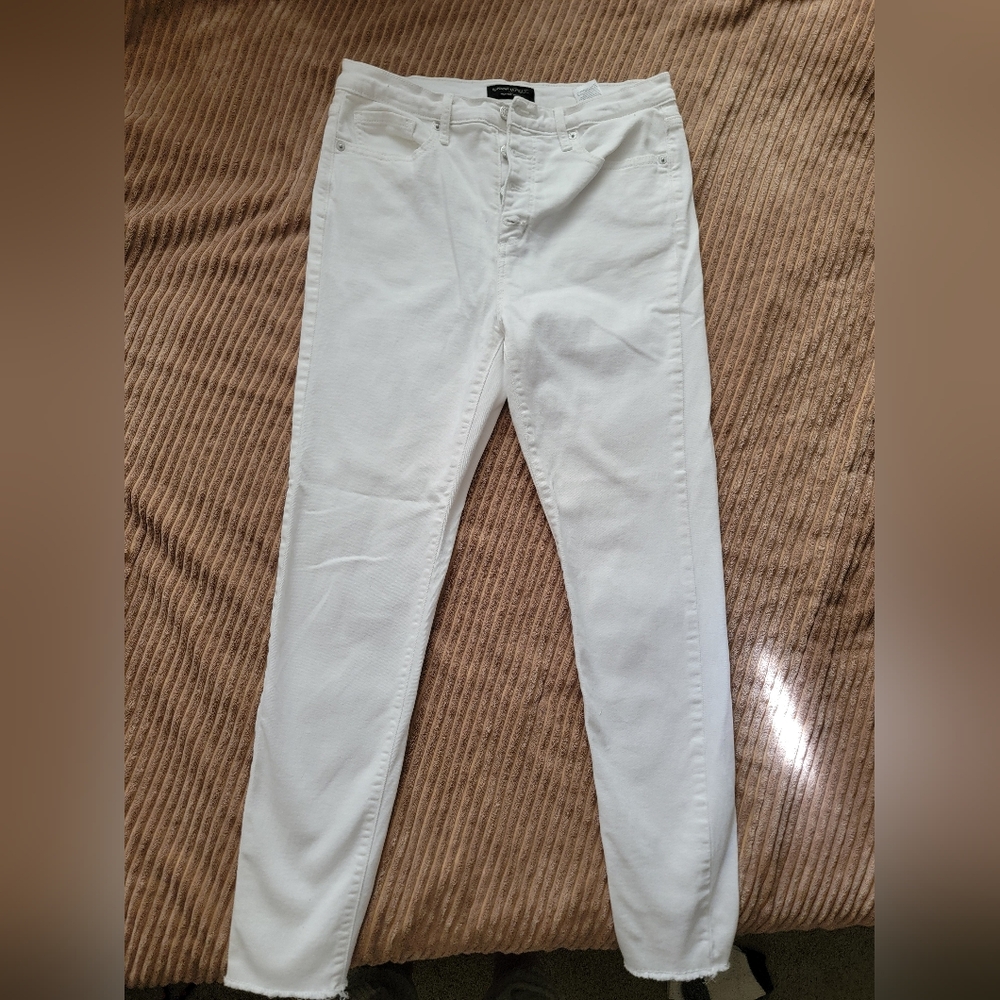 Banana Republic White Skinny Jeans